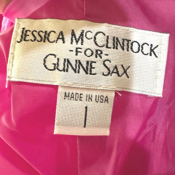 Gunne Sax Barbie Core Pink Satin
Evening Gown SZ 1 Jessica McClintock VTG Formal - Picture 6 of 16